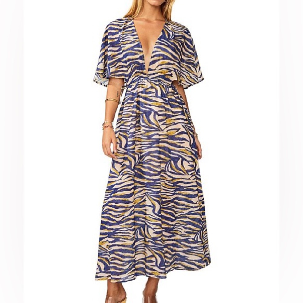 SUBOO INTO THE WILDS CAPE DRESS large